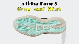 adidas Dame 8 Grey and Mint