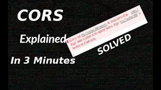 CORS quick explaination and demo [CORS error solved]