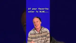 What your favorite color tells about you - Blue #tonyb #favoritecolor #colors #colorfact #shorts