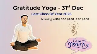 🔴 Free Live Yoga Live - Gratitude Yoga & New Announcement  | Morning- Subhash Yogakro Live