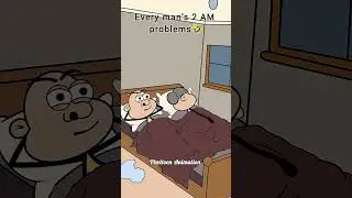 Every man's 2 AM problems! 🤣 #pixeltoonhub786 #animation #cartoon #shorts #virals #funny   PixelToo
