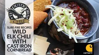 Wild Elk Chili and Cast Iron Cornbread with The Outdoors Chef