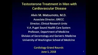 Testosterone Treatment in Men with Cardiovascular Disease  June 1 2018
