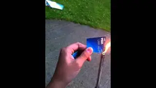 Burning a credit card