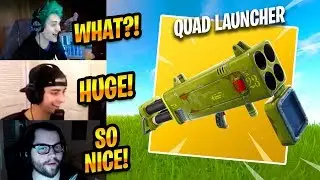STREAMERS REACT TO *NEW* QUAD LAUNCHER - Fortnite Best Moments & Fortnite Funny Moments #181