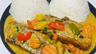 Salmon in Cocos Milk Sauce I Easy Salmon Recipe