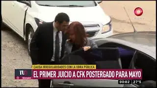 Postergado primer juicio a CFK