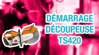 D&eacute;marrage d&eacute;coupeuse Stihl TS420