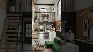 Warm Industrial Aesthetic with Modern Comfort Design Idea