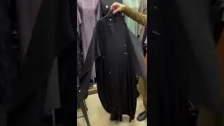 Beaded Sequins Pleated Abaya