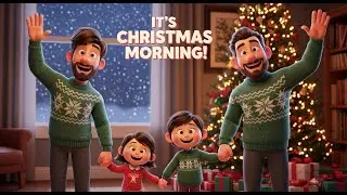 Christmas Morning Magic 🎄 Excited Kids & Gifts | Little World Nursery Rhymes