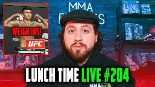 UFC VEGAS 113 WEIGH INS! DANA COURT APPEARANCE? TOPURIA UFC WHITE HOUSE? - LUNCH TIME LIVE