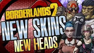 Borderlands 2 New DLC Skins and Heads Packs All Characters 1080p