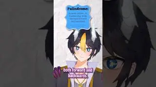 VTUBER SHARES FUN PALINDROME FACT!!!! #vtuber #vtuberen