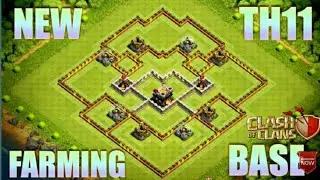 Clash of clans town hall 11 (coc th 11) farming base 2017