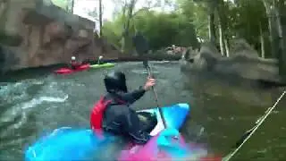 Kayaking the Radja River in Walibi Belgium