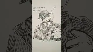 Mafioso Against Predator #art #drawing #roblox #forsaken #fanfiction #yautja #foryou
