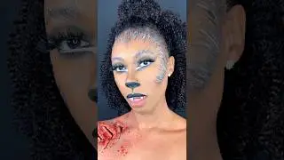 🌙✨#HalloweenTransformation #SFXMakeup #SpookyGlam #MonsterMakeup #werewolfmakeup