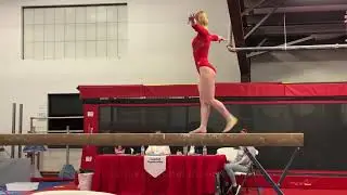 Ashley Gallen (Level 10) on Beam at Heart of Texas Pink Invitational In Austin - March 7, 2020