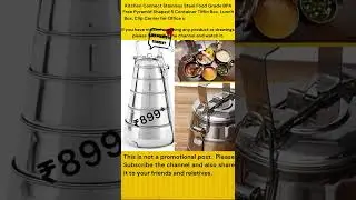 || Kitchen Connect Stainless Steel Pyramid Shaped 5 Container Tiffin Box || Secret Mrs.|| #shorts
