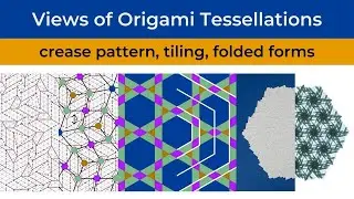 Views of Origami Tessellations: crease pattern, tiling, folded forms
