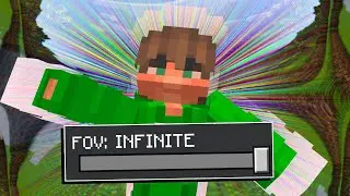 I added INFINITE FOV to Minecraft