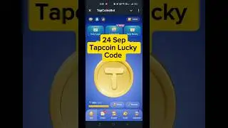 Birth Of EthereumTapCoin Bots Video Code | tapcoins lucky code today | TapCoin YouTube Code 24 Sep