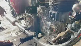 Bullet 350 old model classic buffing ￼final look is amazing🤩￼￼￼