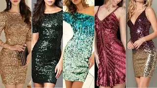 Glitter Midi Holiday Sequin And Glitter Party Wear Dresses Short Sequence Party Wear Dress Disco Spa