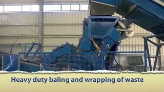 The integrated bale wrapper for MSW/RDF/SFR waste