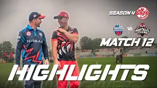 GT20 Canada Season 4 | Match - 12 | Toronto Nationals vs Montreal Tigers | Highlights