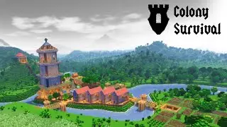 Come Build a Medieval Town With Me - Colony Survival Live!