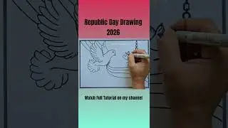 Republic Day Drawing easy, 26 January Drawing, Happy Republic Day Drawing,Green Growth Digital India