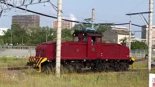 炭鉱電車19号　単機で宮浦駅へ戻る