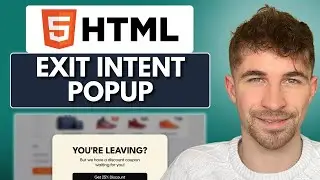 Как добавить всплывающее окно с намерением выхода на HTML-сайт (2025)