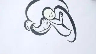 mother and son beautiful drawing 😍#short# ,#dpkart#