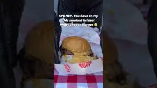 Smoky Sues Barbecue - Smoked BRISKET Philly Cheeseburger in Sydney!
