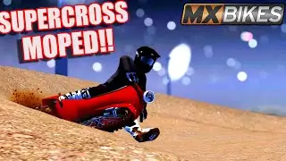 SENDING SUPERCROSS TRIPLES ON A MOPED.... (MXBIKES)