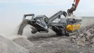 Optical Belt Scale on Rubble Master RM 100