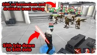 Sith trio down to Sith solo - GAC - 5v5 - SWGoH