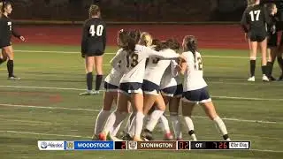 Highlights: Woodstock 3, Stonington 2 (OT) in ECC DI girls' soccer final