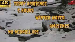 4k 5 Hours Real Winter Stream Ambience Filmed 12 09 2025