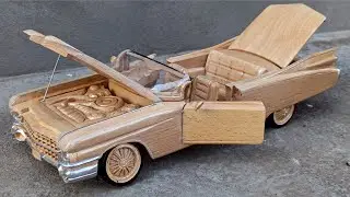 Wood Car - Cadillac Eldorado Biarritz 1959 - Awesome Woodcraft