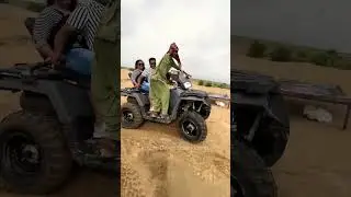 Quad Bike Atv At Jaisalmer Desert