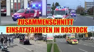 [Zusammenschnitt] Einsatzfahrten in der Hansestadt Rostock