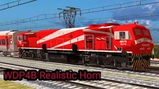 WDP4B Non Stop Super Fast Express Realistic Gameplay Indian Train Simulator