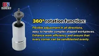 Internal Pipe Blasting Nozzle 360&deg; in Fine Thread