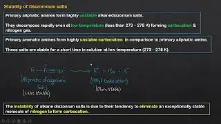 Diazonium salts | Method of Preparation | F.G-3 | Organic | Class 12