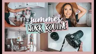HOW I WORK FROM HOME | SUMMER WORK ROUTINE