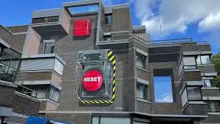 3D Mural by Leon Keer in Nijmegen with Augmented Reality